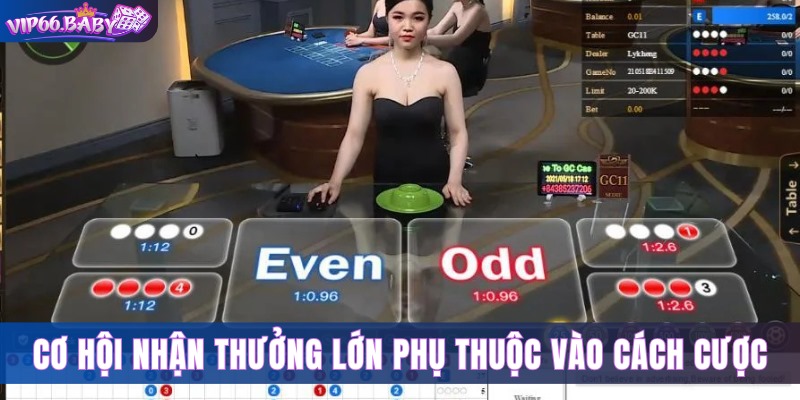 Cơ hội nhận thưởng lớn phụ thuộc vào cách cược