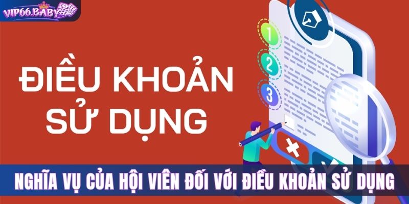 Nghĩa vụ của hội viên đối với điều khoản sử dụng