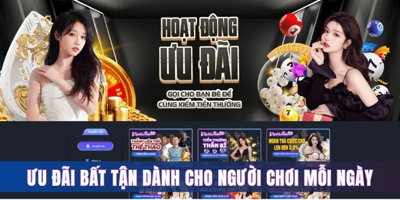 Ưu đãi bất tận dành cho người chơi mỗi ngày 