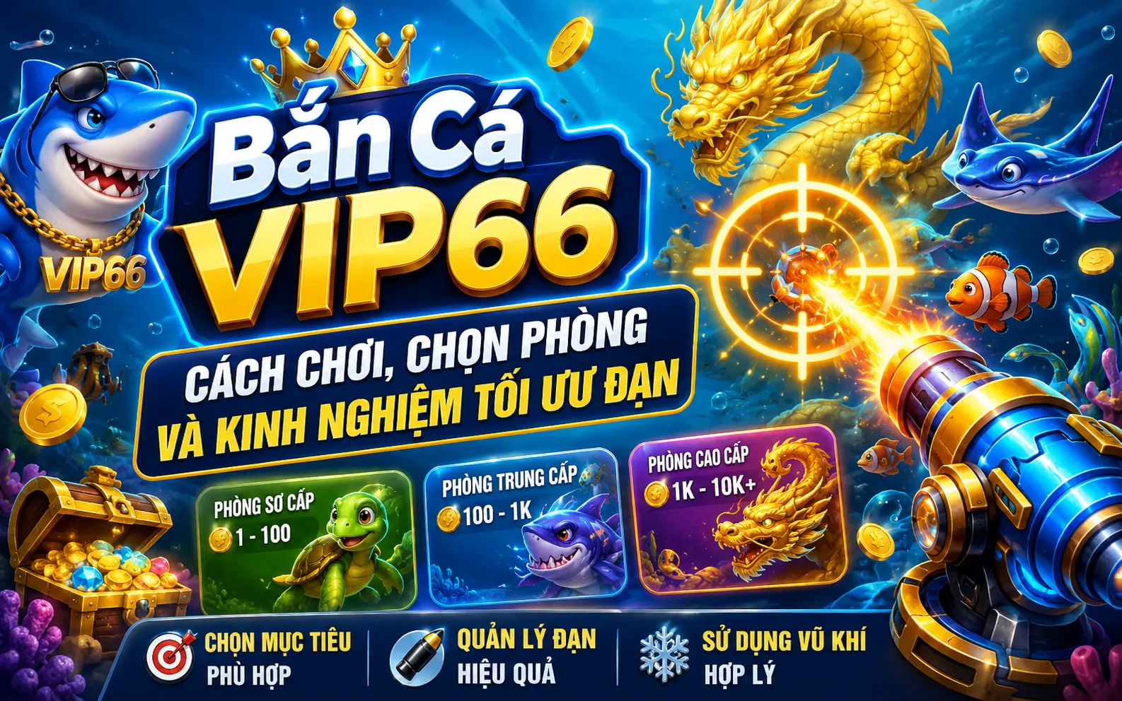 Bắn Cá VIP66 – Cách Chơi, Chọn Phòng Và Kinh Nghiệm Tối Ưu Đạn 1 Bắn Cá VIP66 Là Gì