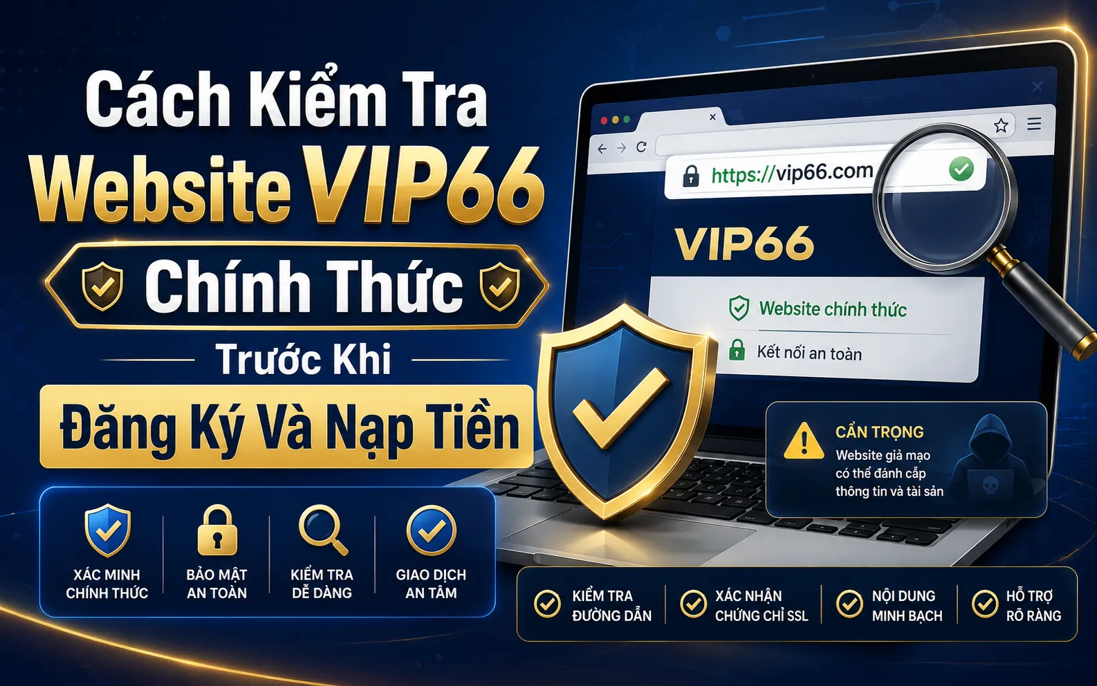 Cách Kiểm Tra Website VIP66 Chính Thức Trước Khi Đăng Ký 1 Cách Kiểm Tra Website VIP66 Chính Thức