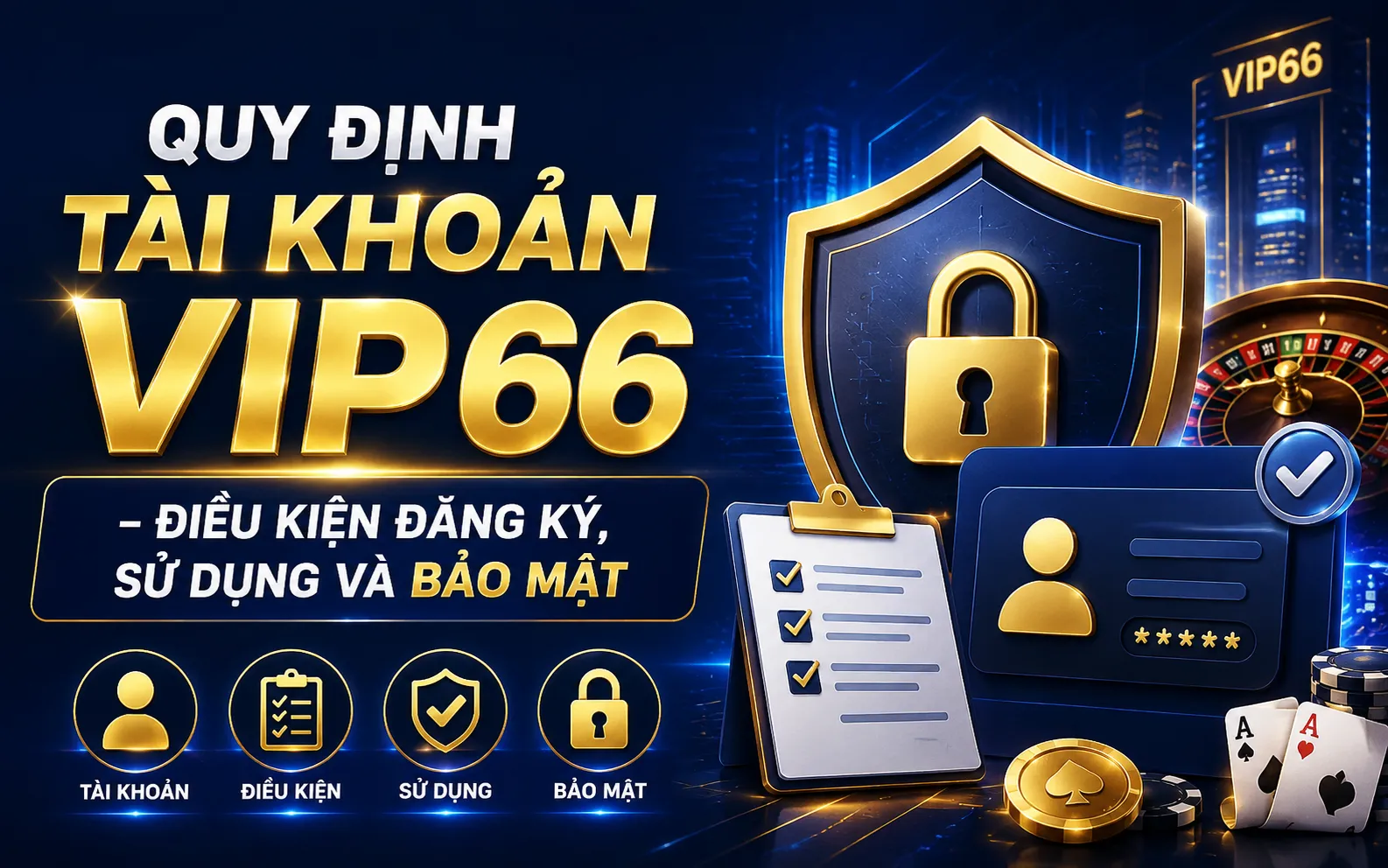 Quy Định Tài Khoản VIP66 – Điều Kiện Đăng Ký, Sử Dụng Và Bảo Mật 1 Quy Định Tài Khoản VIP66