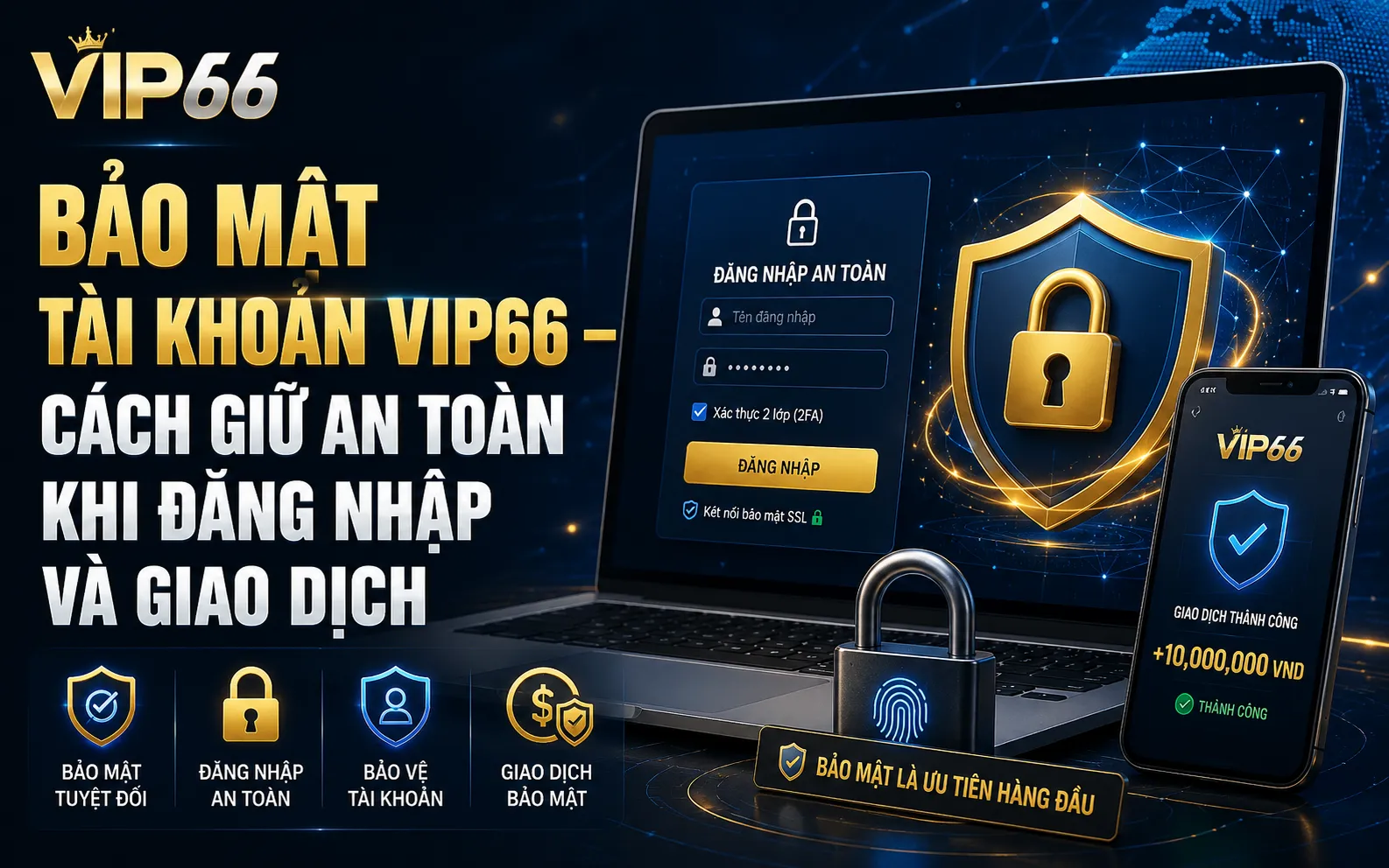 Bảo Mật Tài Khoản VIP66 – Cách Giữ An Toàn Khi Đăng Nhập Và Giao Dịch 1 bảo mật tài khoản VIP66